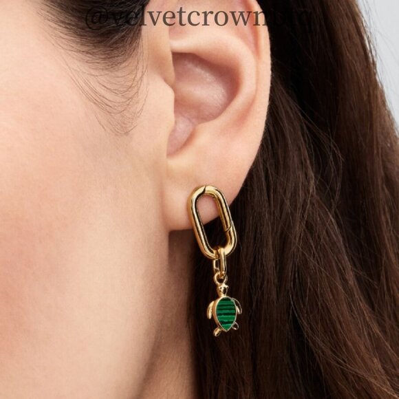 Pandora Green Turtle Mini Dangle Charm - Picture 2 of 2